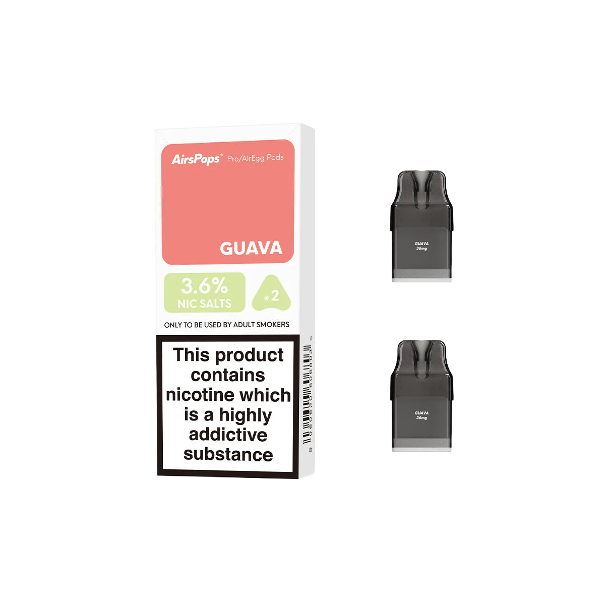 AirSpops PRO Prefilled Pod 3.6% Nic Salt