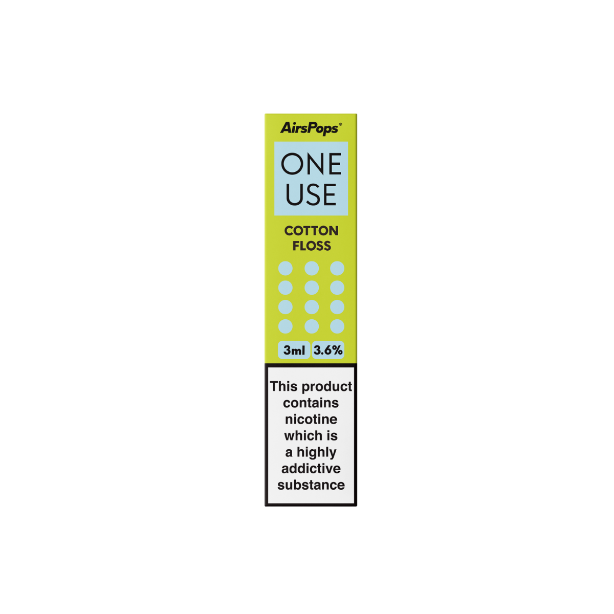 AirSpops One Use 3ML 3.6% Nic Salt