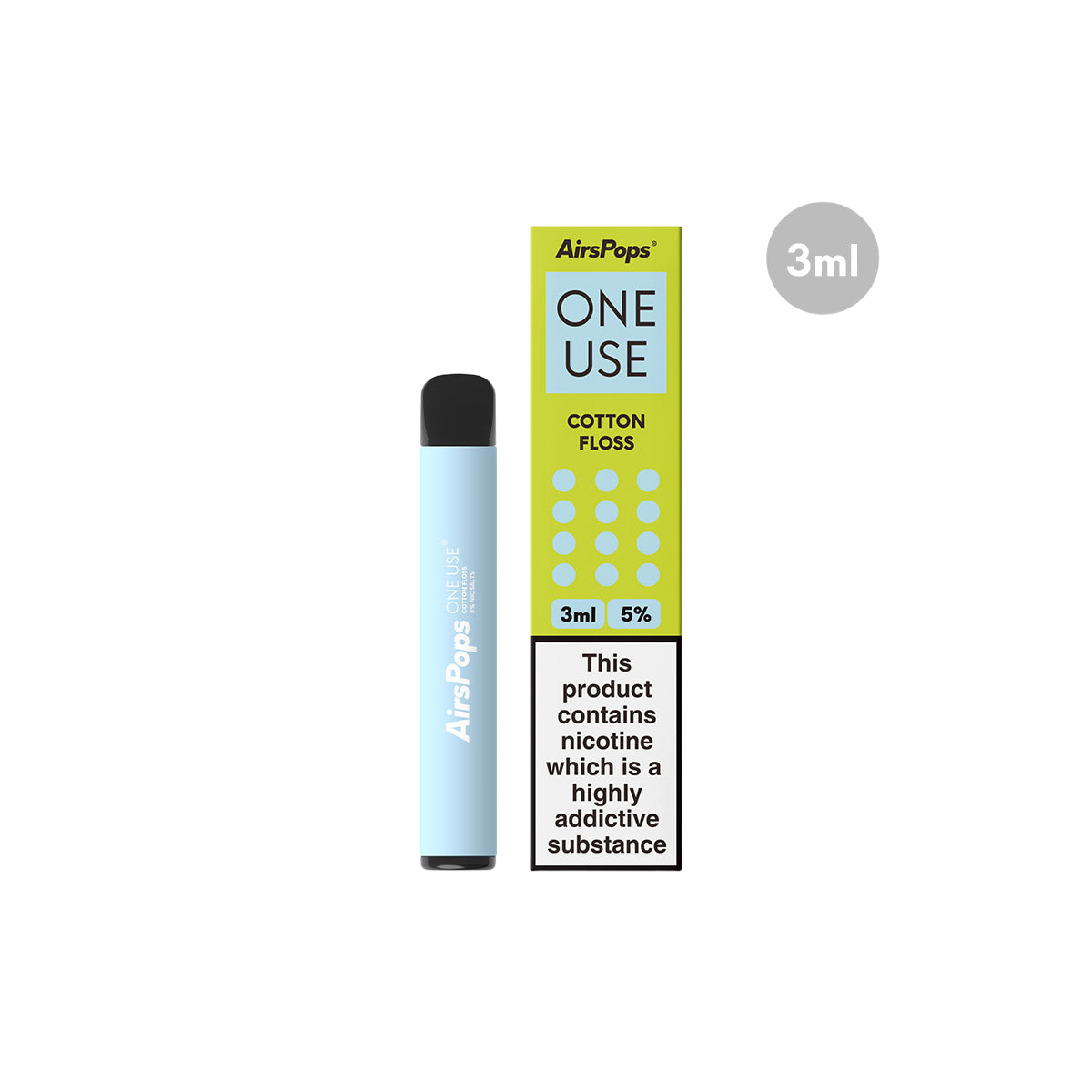 AirSpops One Use 3ML 5% Nic Salt