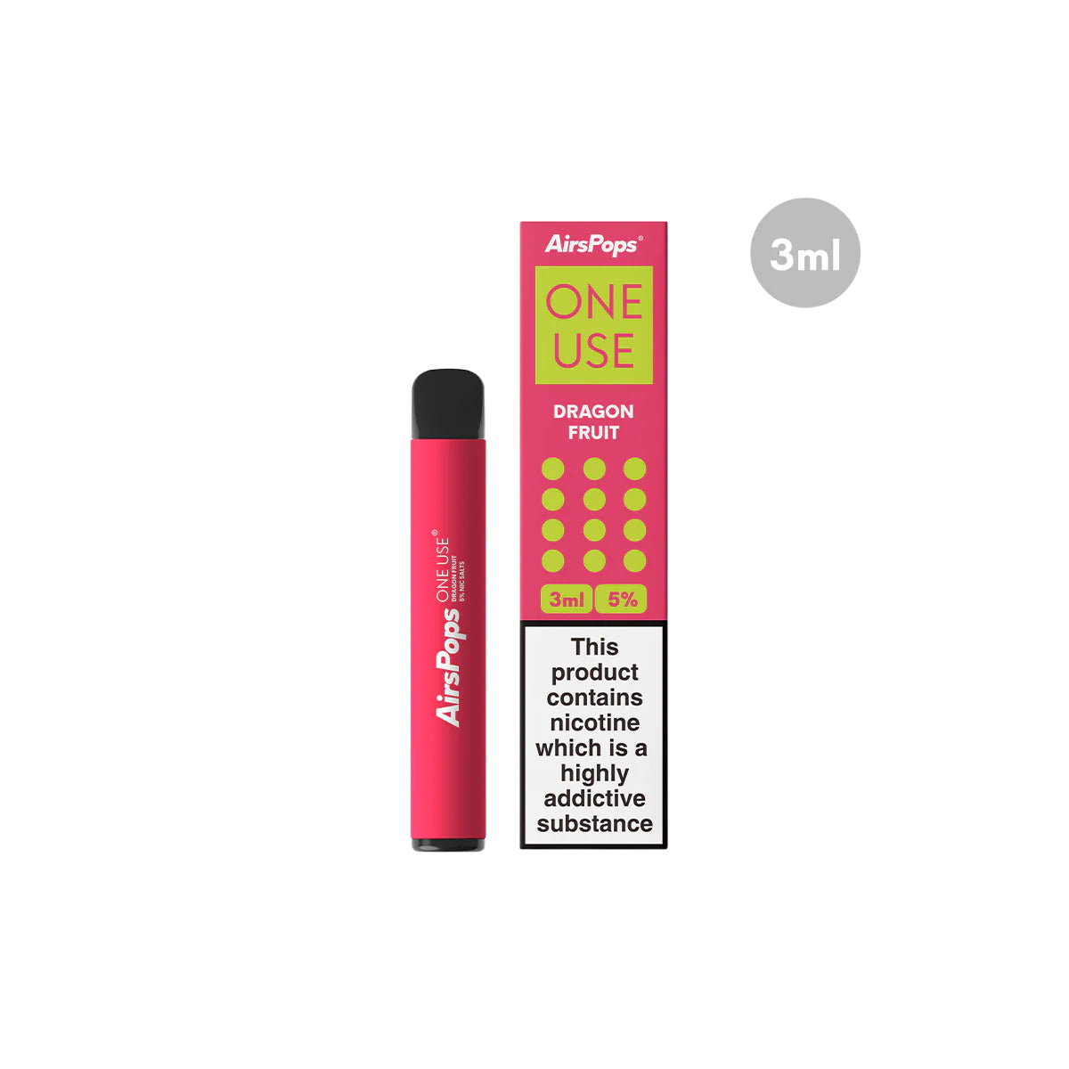 AirSpops One Use 3ML 5% Nic Salt