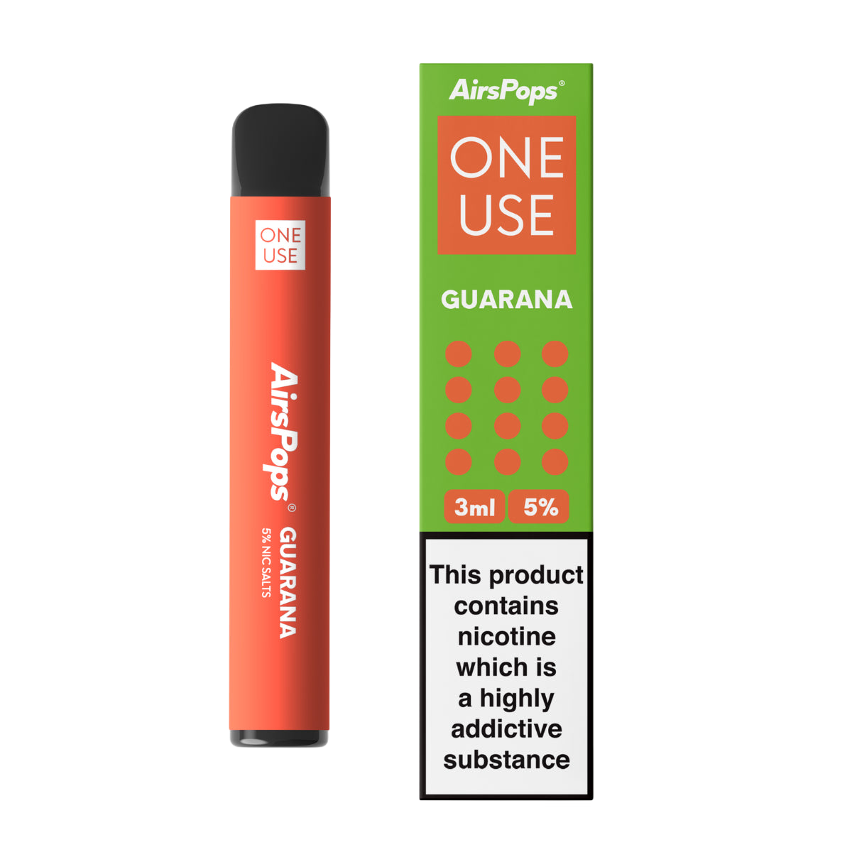 AirSpops One Use 3ML 5% Nic Salt